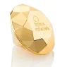 Vibrador clitorideo en forma de diamante dorado de Bijoux 21, para estimulación externa.