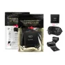 Kit Instruments de Plaisir Niveau Rouge Bijoux Indiscrets con anello vibrante, manette in raso e maschera rossa