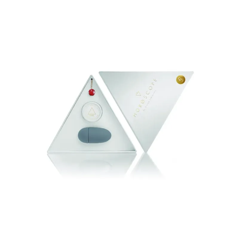 Kit oroscopo Indiscrets Leone di Bijoux Horoscope con collana amuleto, balsamo orgasmico e vibratore