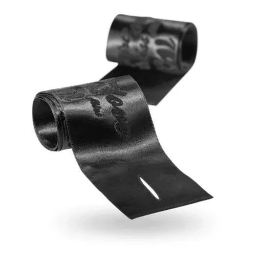 Set da 2 manette in seta Bijoux Petits Bonbons: nastri di raso piegati per giochi bondage.