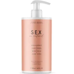 Wasserbasiertes Gleitgel 500 ml von Bijoux au Naturel, weiße Flasche, parfümfrei und glycerinfrei.