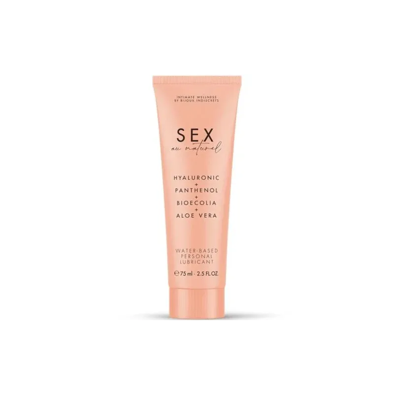 Flacon de lubrifiant intime à base d'eau BIJOUX AU NATUREL, 75 ml, blanc, faible osmolarité