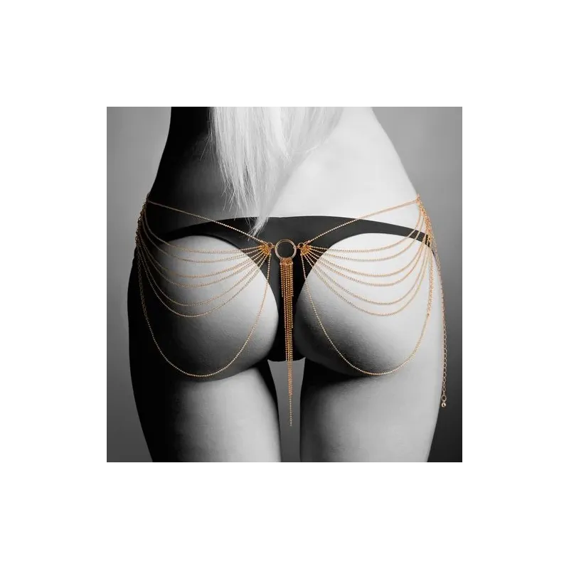 Chaîne de taille dorée réglable de la marque Bijoux Magnifique, bijou métallique sensuel