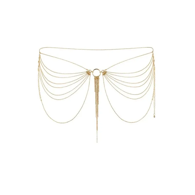 Golden adjustable waist chain by Bijoux Magnifique, a sensual metal accessory