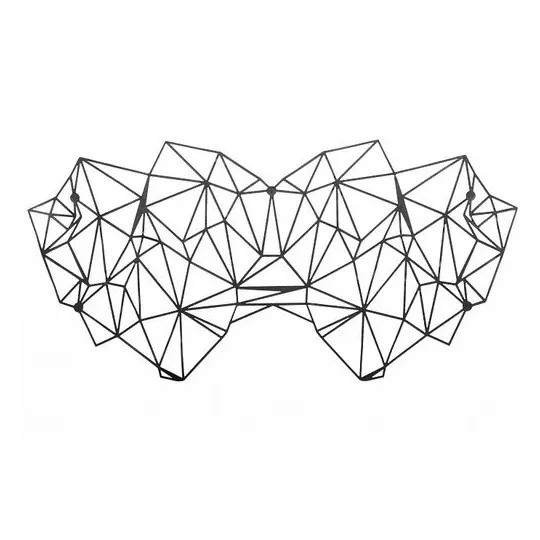Masque vinyle réutilisable Bijoux Vinyl Masks, noir, avec adhésifs repositionnables pour jeux de rôle