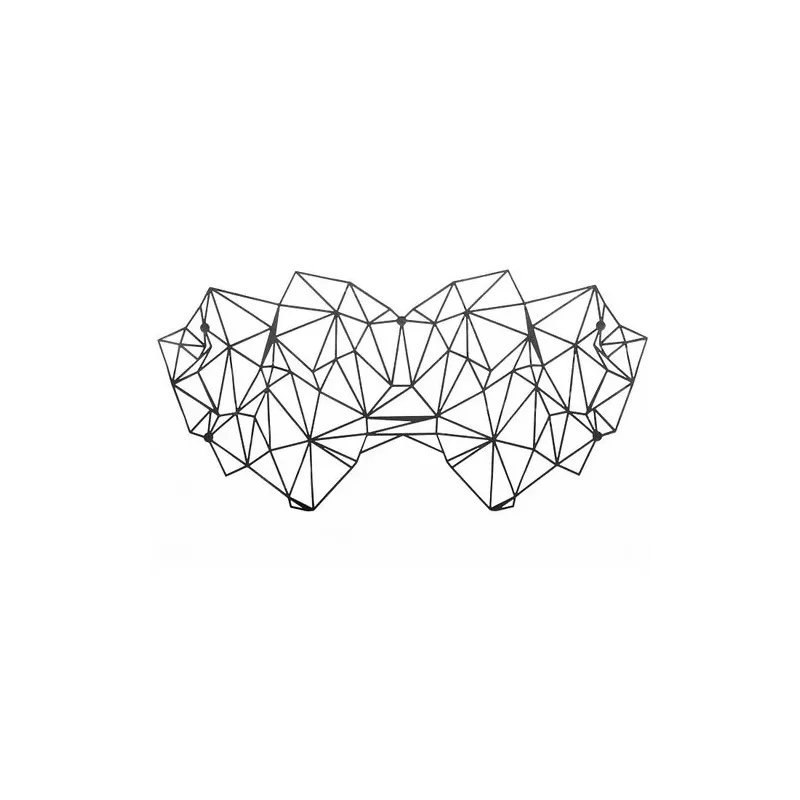Masque vinyle réutilisable Bijoux Vinyl Masks, noir, avec adhésifs repositionnables pour jeux de rôle