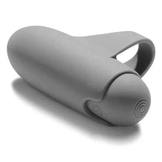 Vibratore bullet grigio 10 vibrazioni - Bijoux Petits Bonbons vibratore a dito con manicotto in silicone