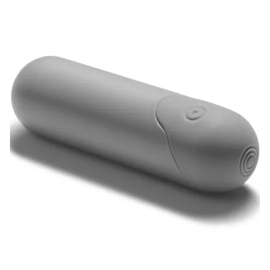 Vibratore bullet grigio 10 vibrazioni - Bijoux Petits Bonbons vibratore a dito con manicotto in silicone