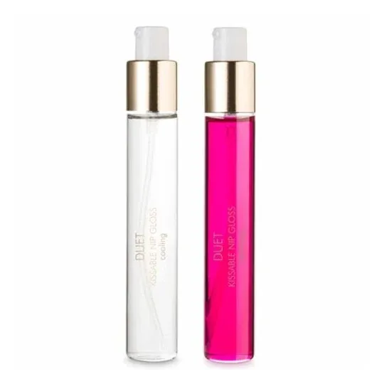 Pack duo di gloss intimo caldo e freddo Bijoux Love Cosmetiques per giochi sensuali