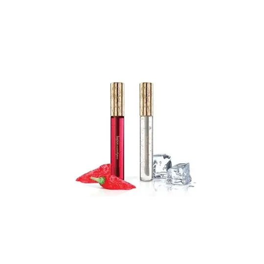 Pack duo di gloss intimo caldo e freddo Bijoux Love Cosmetiques per giochi sensuali