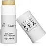 Profumo solido per corpo Slow Sex al cocco, confezione alluminio, senza alcol, per zone intime.