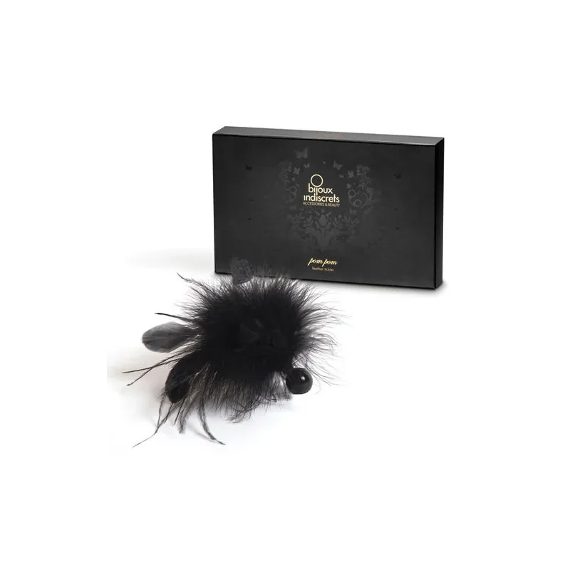 Plumeau à plumes noires Bijoux Indiscrets pour jeux sensuels