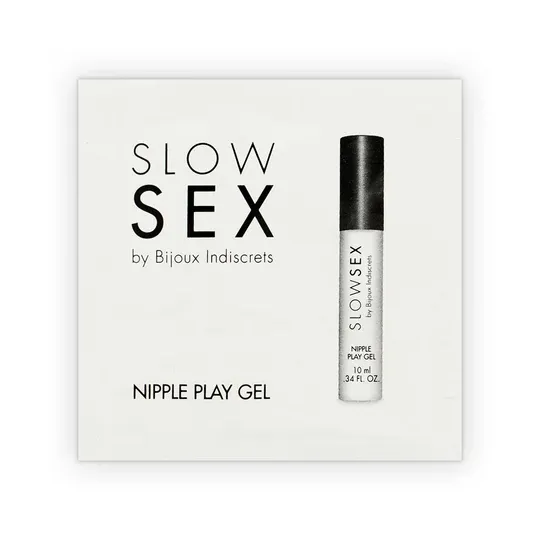 Gel stimulant pour tétons SLOW SEX monodose 6 ml, effet froid, saveur noix de coco, applicateur métallique