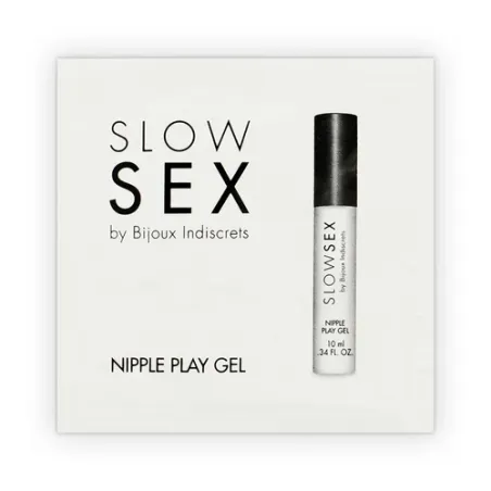 Gel stimulant pour tétons SLOW SEX monodose 6 ml, effet froid, saveur noix de coco, applicateur métallique