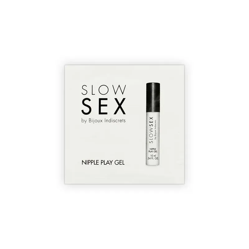 Gel stimulant pour tétons SLOW SEX monodose 6 ml, effet froid, saveur noix de coco, applicateur métallique