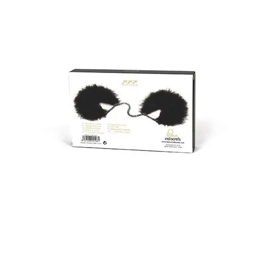 Menottes en plumes réglables Bijoux Indiscrets pour jeux de bondage sensuels et passionnés
