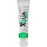 Botella transparente de lubricante natural a base de agua BIOAQUA, incoloro e inodoro, para un deslizamiento íntimo suave.