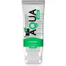 Flacone trasparente di lubrificante naturale BIOAQUA a base d’acqua 50 ml, incolore e inodore