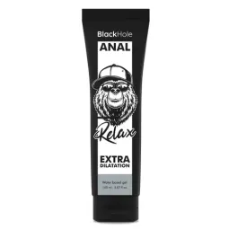 Gel dilatateur anal transparent Black Hole à base d'eau pour relaxation, 150 ml