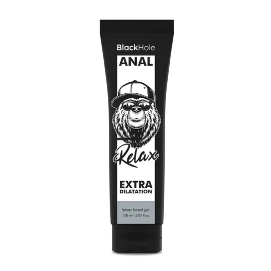 Gel dilatateur anal transparent Black Hole à base d'eau pour relaxation, 150 ml