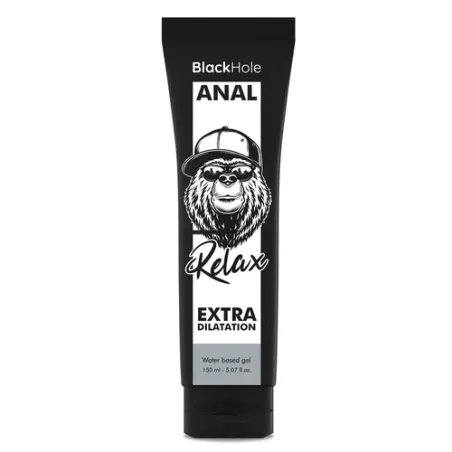 Gel dilatateur anal transparent Black Hole à base d'eau pour relaxation, 150 ml