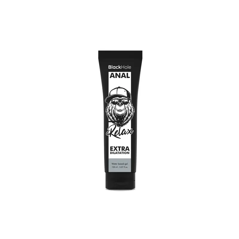 Gel dilatateur anal transparent Black Hole à base d'eau pour relaxation, 150 ml