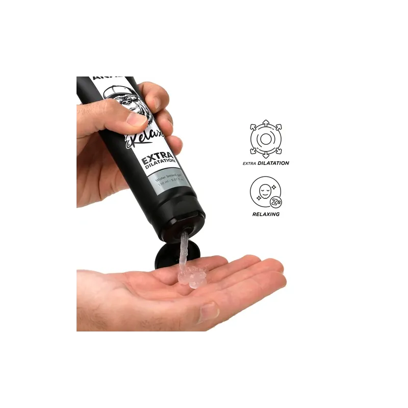 Gel dilatateur anal transparent Black Hole à base d'eau pour relaxation, 150 ml
