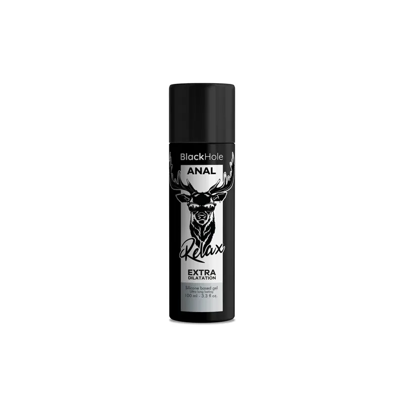 Gel dilatatore anale silicone 100 ml Black Hole, lubrificante rilassante incolore per penetrazione anale indolore.