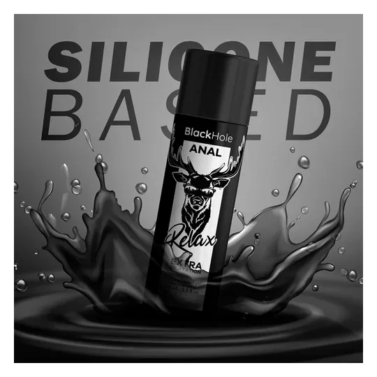 Black Hole Silikon Anusdehner Gel 100 ml, farbloses entspannendes Gleitmittel für schmerzfreie Analpenetration.