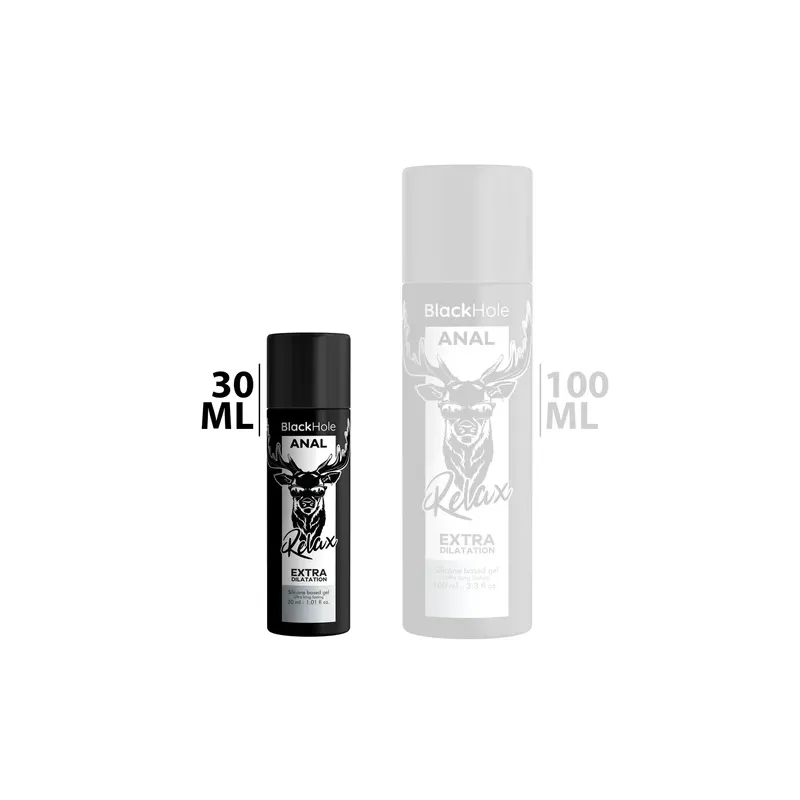Black Hole silicone anal dilating lubricant 30 ml bottle for anal dilation and relaxation