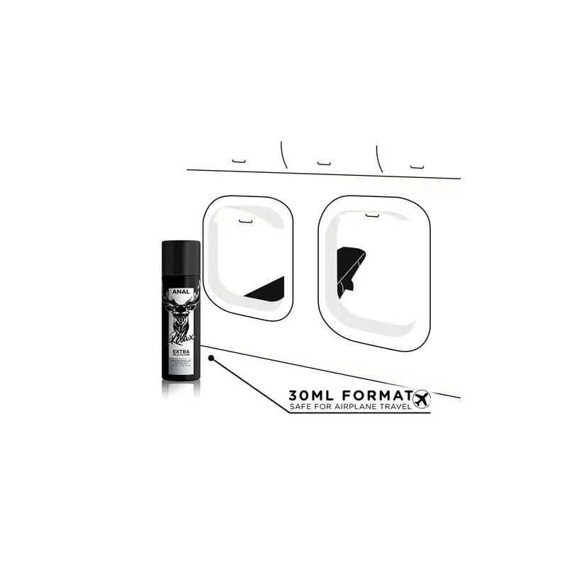 Flacone di lubrificante anale dilatatore silicone Black Hole 30 ml per rilassamento anale