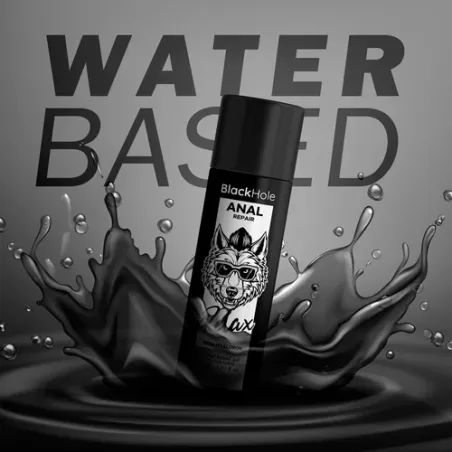 Lubrificante anale rilassante all'acido ialuronico Black Hole 30 ml - effetto dilatante per penetrazione indolore