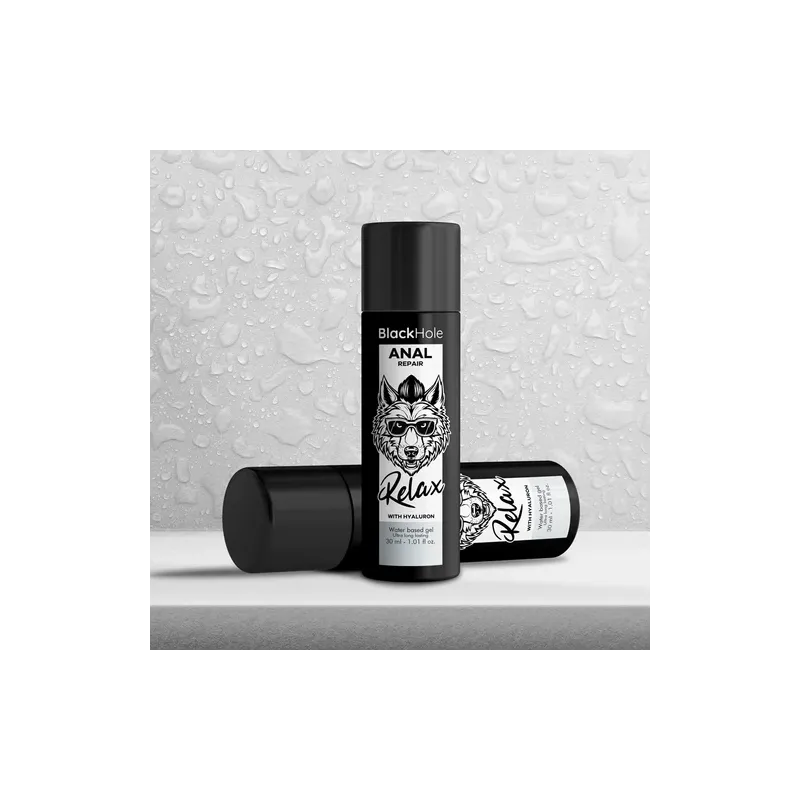 Black Hole hyaluronic anal relaxant lubricant 30 ml - dilating effect for painless anal penetration