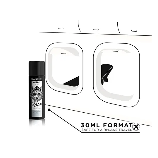 Lubrifiant anal relaxant hyaluronique Black Hole - tube 30 ml - effet dilatateur pour pénétration sans douleur