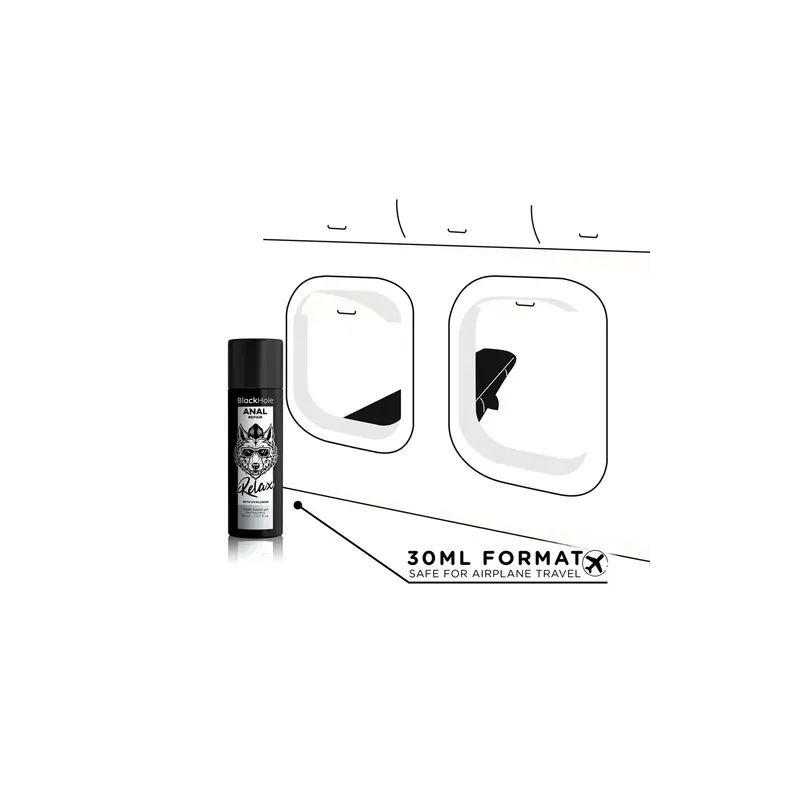 Analgleitgel mit Hyaluronsäure Black Hole 30 ml - entspannend und dehnend für schmerzfreie Penetration