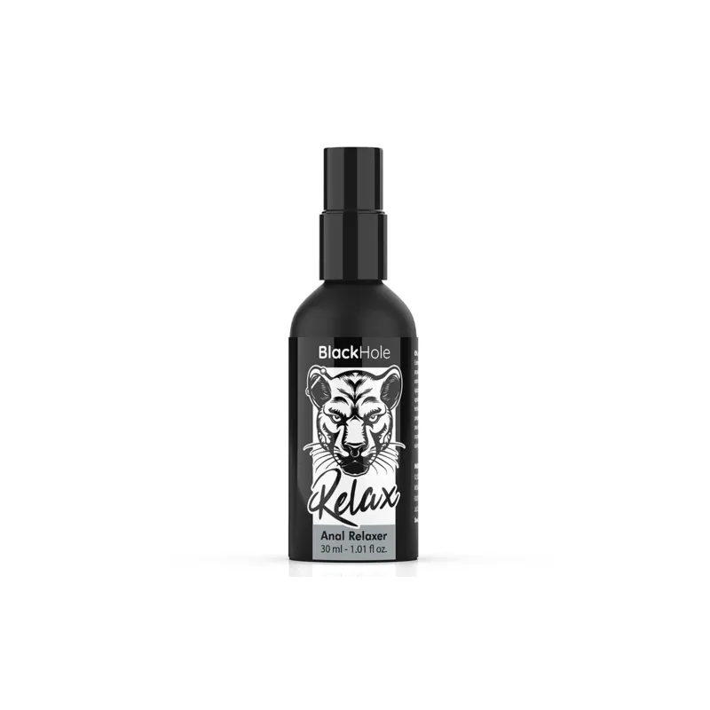 Spray relajante anal Black Hole 30 ml frasco negro, facilita la dilatación y lubricación extra" }, { "fr": "Boîte d'emballage du