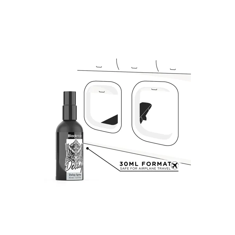 Spray ritardante BLACK HOLE 30 ml, a base d'acqua per prolungare il piacere