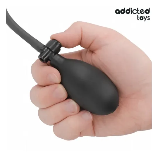 Plug anal double gonflable ajustable Addicted Toys en silicone souple vue principale