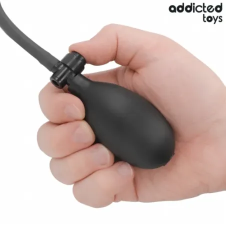 Plug anal double gonflable ajustable Addicted Toys en silicone souple vue principale