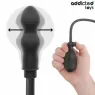 Adjustable double inflatable anal plug by Addicted Toys in soft silicone main view
