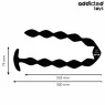 Extra langer Analplug von Addicted Toys in schwarzem Silikon für tiefe Stimulation