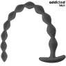 Extra long anal plug Addicted Toys black silicone for deep penetration
