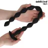 Plug anale extra lungo Addicted Toys in silicone nero per penetrazione profonda