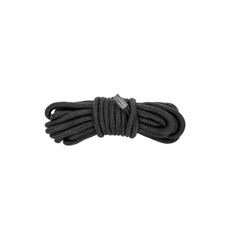 Kit BDSM 10 pezzi nero ALIVE - Set bondage con manette, frustino, bavaglio e corda shibari