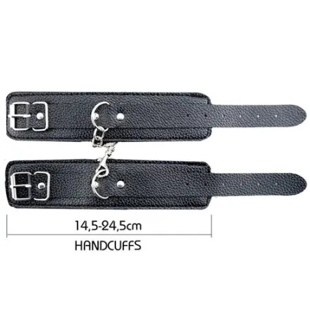 ALIVE Secret Desires 7-piece BDSM kit black - complete set with cuffs, whip, mask and shibari rope