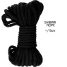 Kit BDSM Secret Desires 7 pezzi ALIVE nero - set completo con manette, frusta, maschera e corda shibari