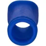 Cubierta para pene Wave de silicona líquida azul CalExotics, textura ondulada