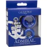 Ensemble de 3 anneaux péniens gradués en silicone bleu CalExotics Admiral pour performances améliorées