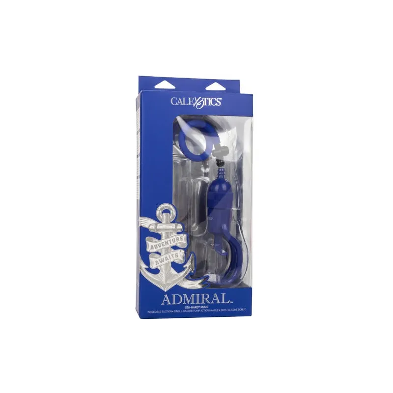Pompe de montage CalExotics Admiral Sta-Hard, cylindre transparent, poignée Master-Grip.