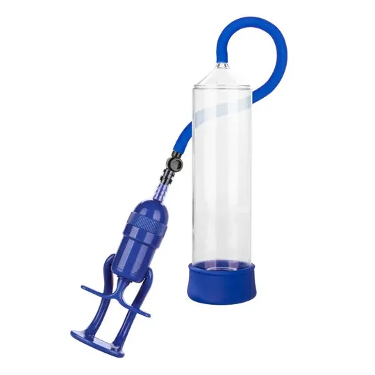 Pompe de montage CalExotics Admiral Sta-Hard, cylindre transparent, poignée Master-Grip.